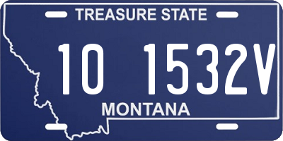 MT license plate 101532V