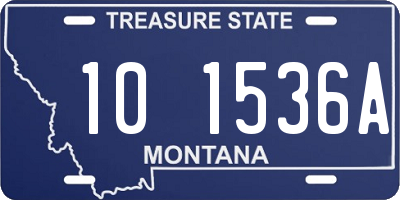 MT license plate 101536A