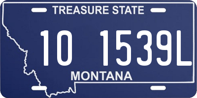 MT license plate 101539L