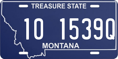 MT license plate 101539Q