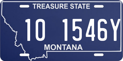 MT license plate 101546Y