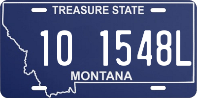 MT license plate 101548L