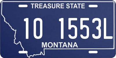 MT license plate 101553L