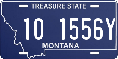 MT license plate 101556Y