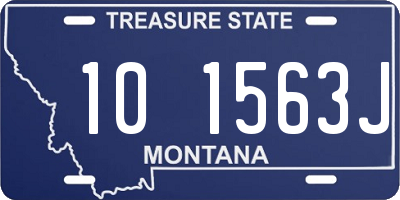 MT license plate 101563J