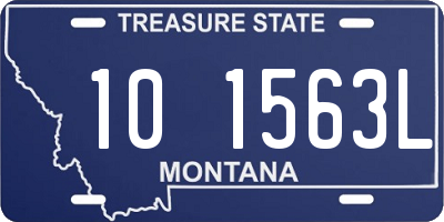 MT license plate 101563L