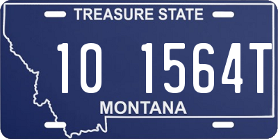 MT license plate 101564T