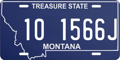 MT license plate 101566J