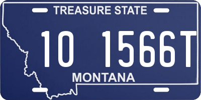 MT license plate 101566T