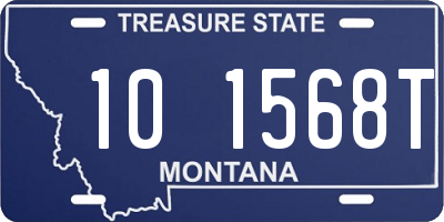MT license plate 101568T