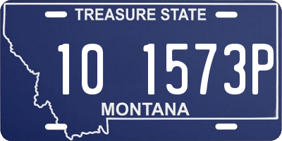 MT license plate 101573P