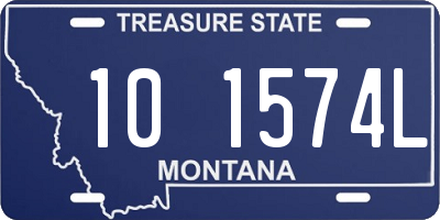 MT license plate 101574L