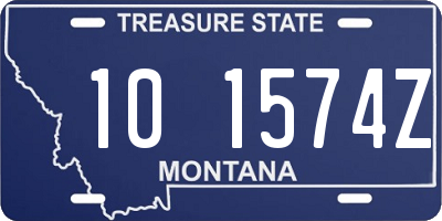 MT license plate 101574Z