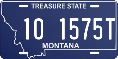 MT license plate 101575T