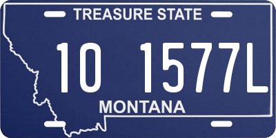 MT license plate 101577L