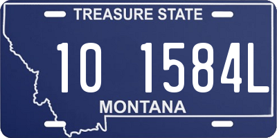 MT license plate 101584L