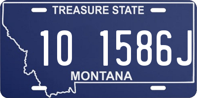 MT license plate 101586J