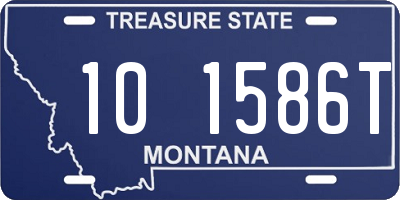 MT license plate 101586T