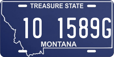 MT license plate 101589G