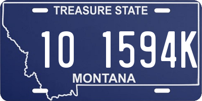 MT license plate 101594K