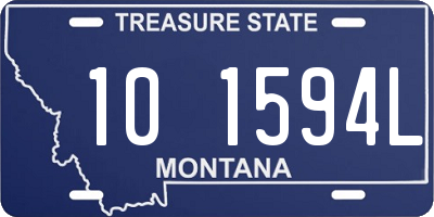 MT license plate 101594L