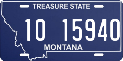 MT license plate 101594O