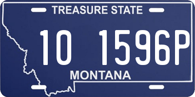 MT license plate 101596P