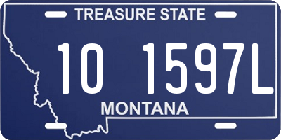 MT license plate 101597L