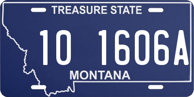 MT license plate 101606A