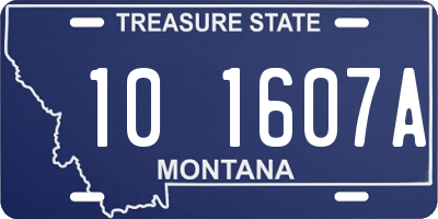 MT license plate 101607A