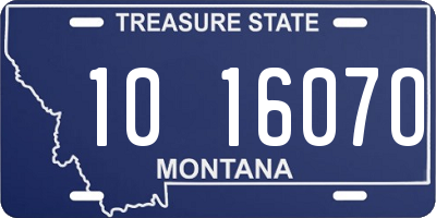 MT license plate 101607O