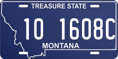 MT license plate 101608C