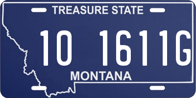 MT license plate 101611G