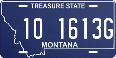 MT license plate 101613G