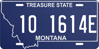 MT license plate 101614E