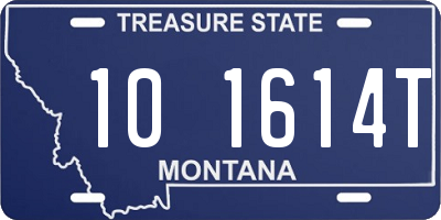 MT license plate 101614T