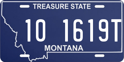MT license plate 101619T