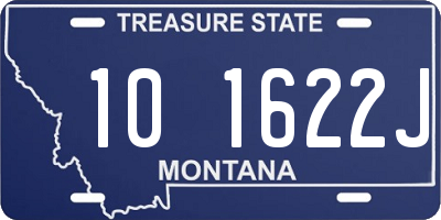 MT license plate 101622J