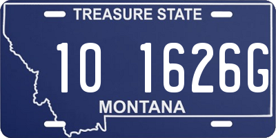 MT license plate 101626G