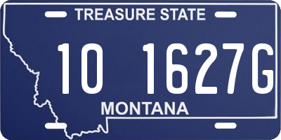MT license plate 101627G
