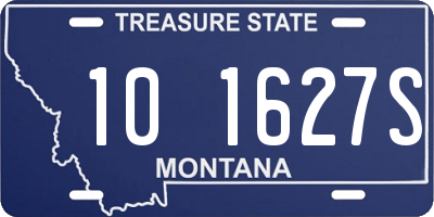 MT license plate 101627S