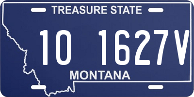 MT license plate 101627V