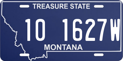 MT license plate 101627W