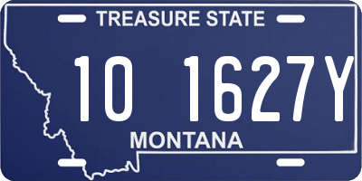 MT license plate 101627Y