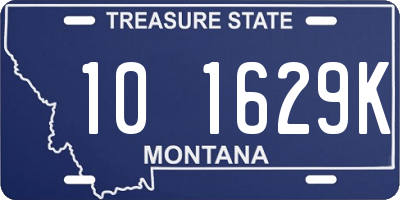 MT license plate 101629K