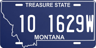 MT license plate 101629W