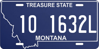 MT license plate 101632L