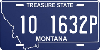 MT license plate 101632P