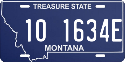 MT license plate 101634E