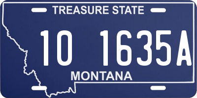 MT license plate 101635A